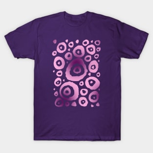 Purple Circle Pattern T-Shirt